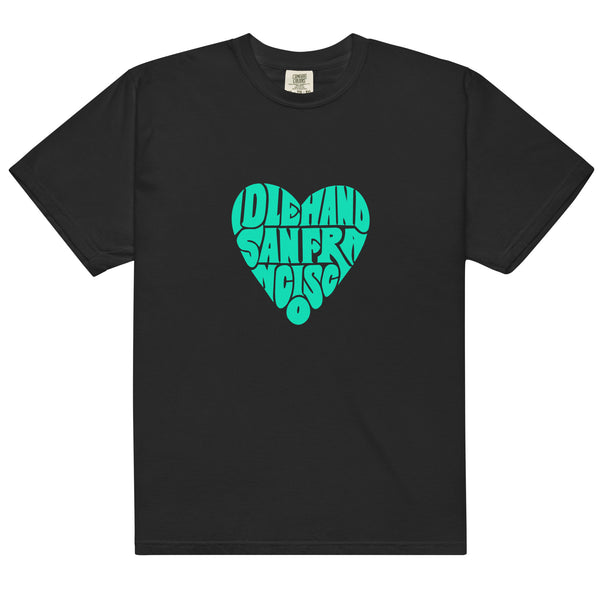 Love Idle Hand - Turquoise on Black – Idle Hand Tattoo