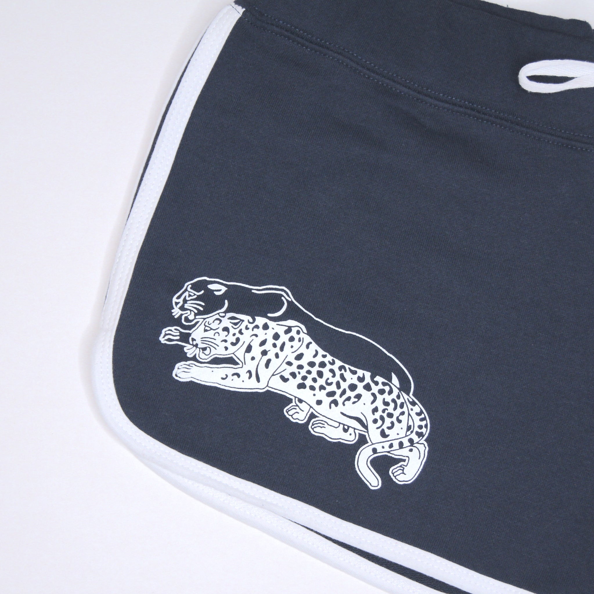 Unisex Navy Leopard Shorts