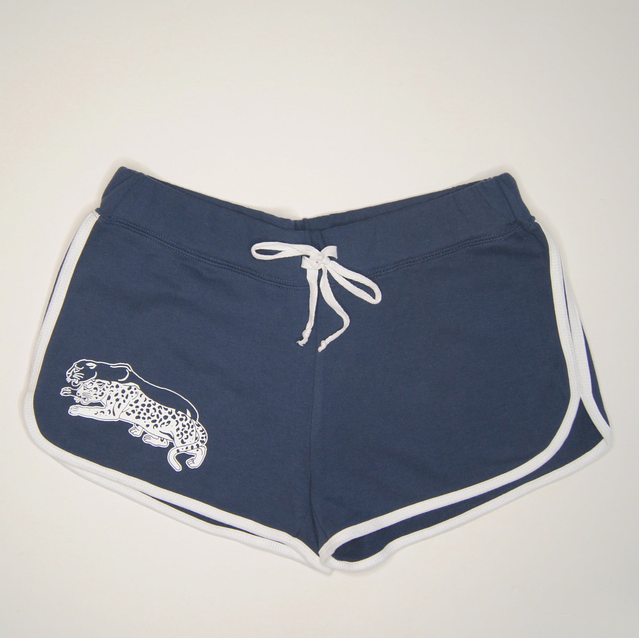 Unisex Navy Leopard Shorts